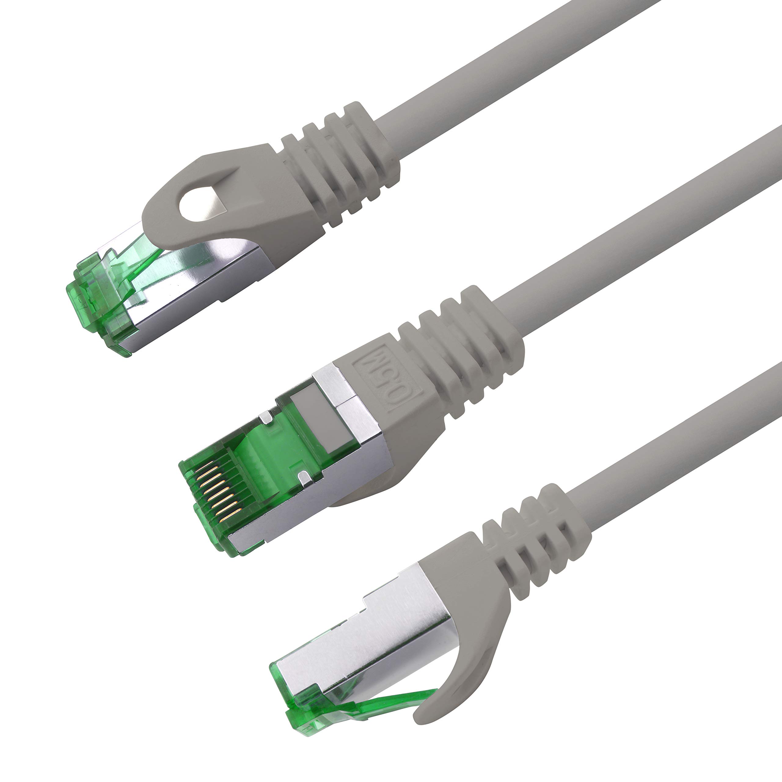 1aTTack.de kabel Ethernet cat.7, sieć LAN, 10 GBASE-T - 10 000 Mbps (Sftp Pimf) podwójnie ekranowany kabel przyłączeniowy RJ45, wtyczka cat.6a