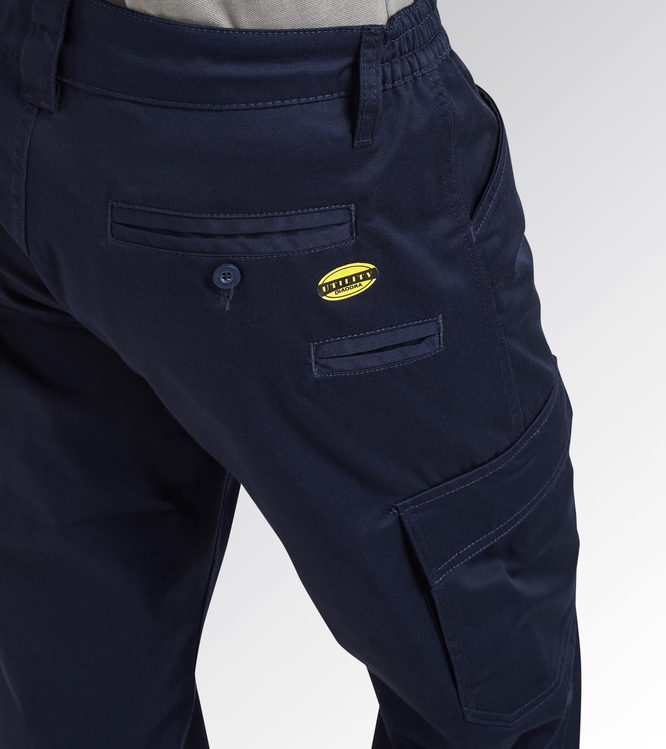 Pantalone da Lavoro Cargo Multistagione con Elastico in Vita Diadora Utility Art. Pant Level Cargo