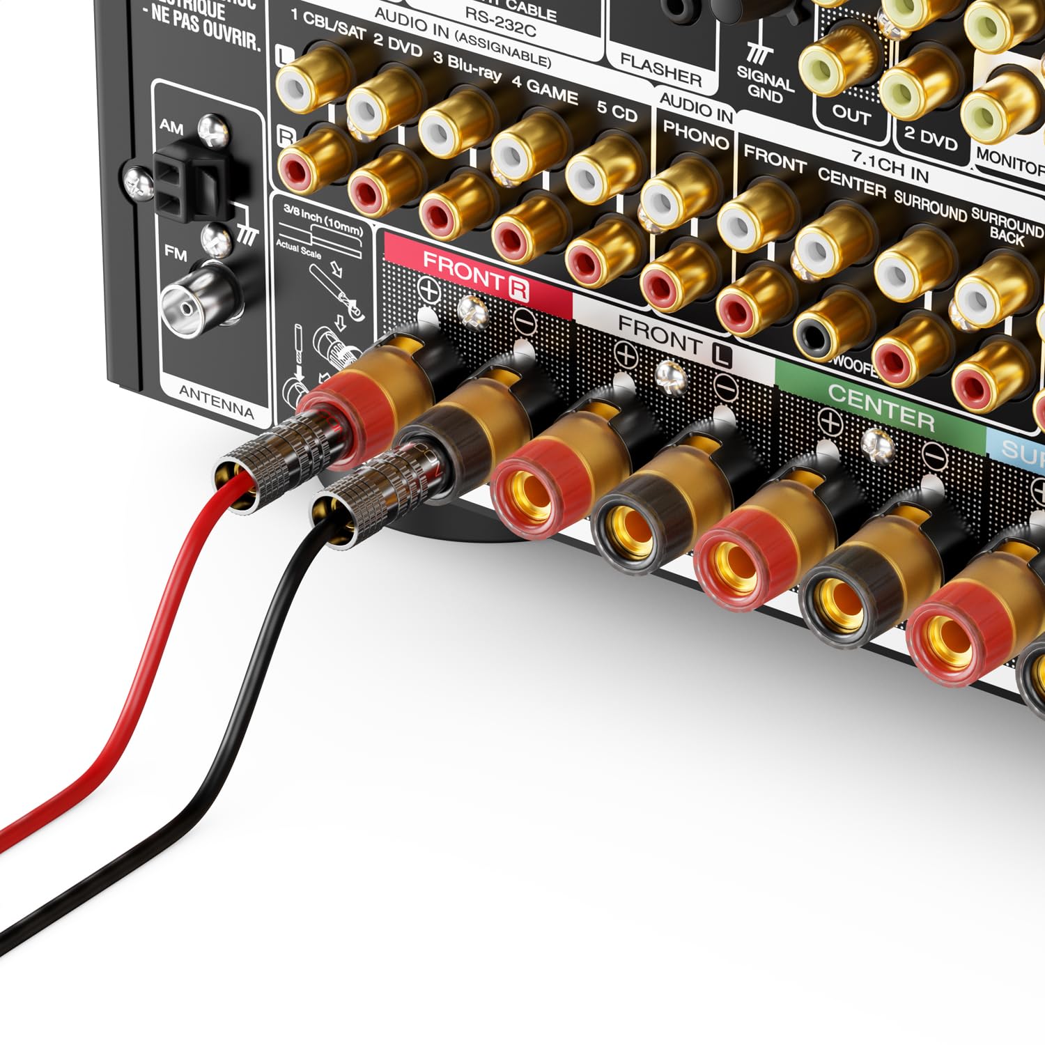 Connettori A Banana Placcati Oro - Set Da 8 Pezzi Per Cavi Altoparlanti HiFi - Foto 5