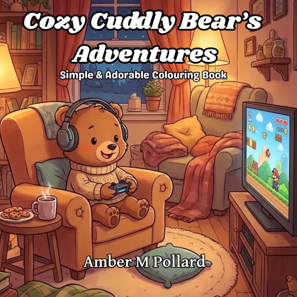 Cozy Cuddly Bear’s Adventures: Simple & Adorable Colouring Book