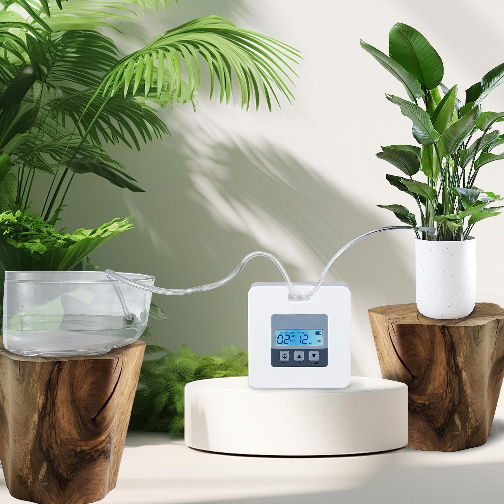 Amazon.co.jp: Moongiantgo 自動水やり器 鉢植え用 自動散水タイマー
