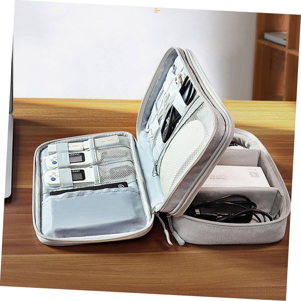 Portable Electronic Organizer Bag Travel Cord Organizer Case for Power Bank Cables and Chargers