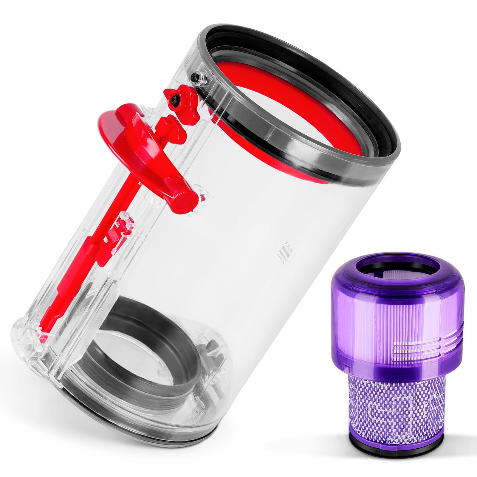 ACCTDLF Canister Dust Bin Replacement for Dyson V11 V15 Torque Drive Animal Complete V15 Extra V15S Detect Submarine SV22 SV15 SV14 Large Vacuum Bin Part, with Filter (for V11 Dust Bin + Filter)