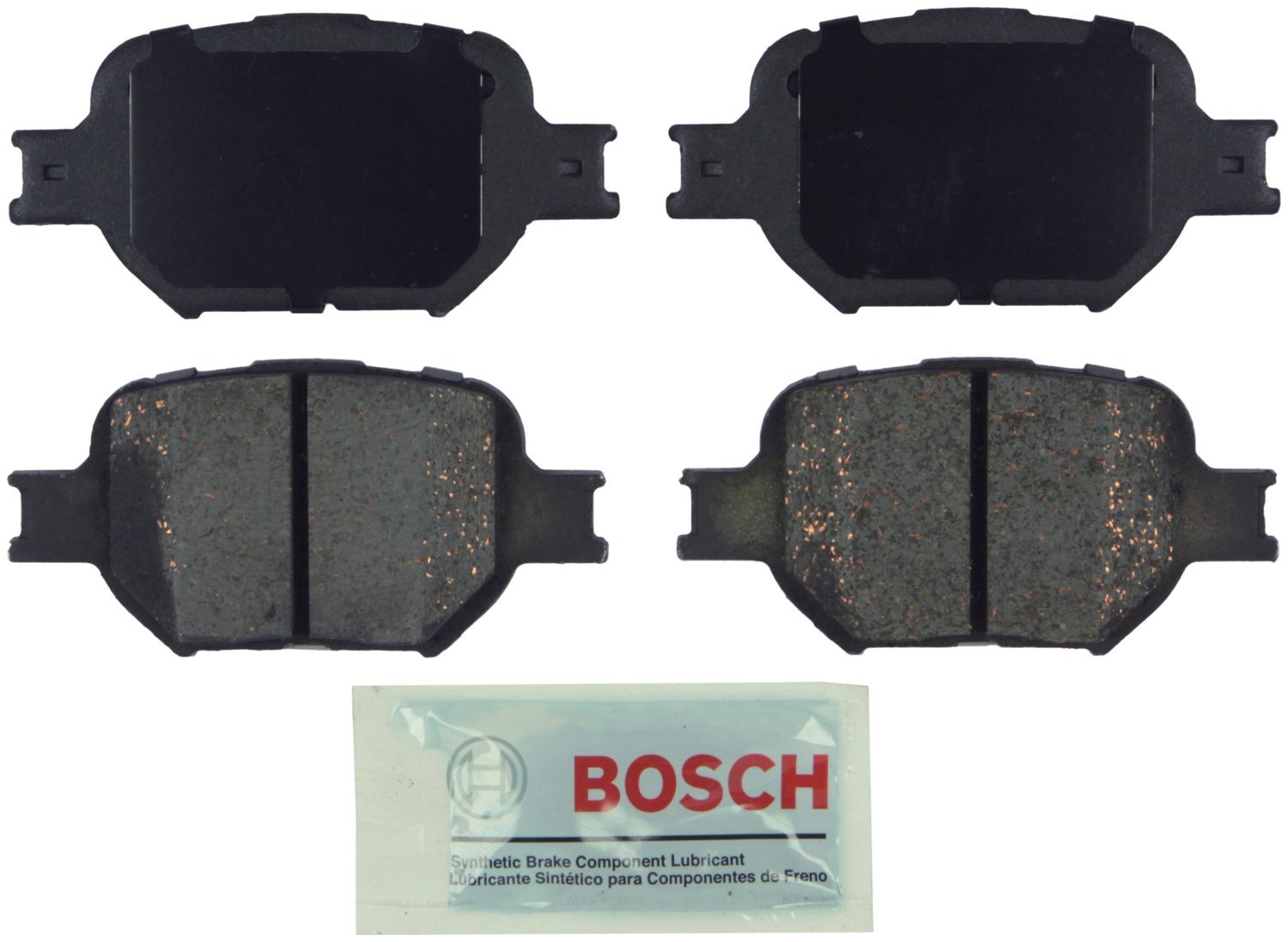 Bosch BE1324H Blue Disc Brake Pad Set with Hardware - FRONT — view 396