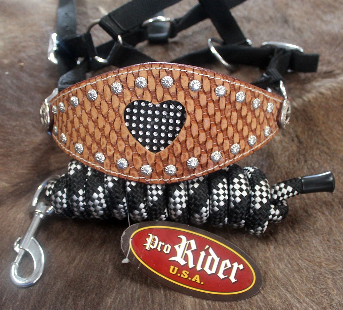 Hy Fleck Lead Rope with trigger clip (Neon Green/Blue/White)