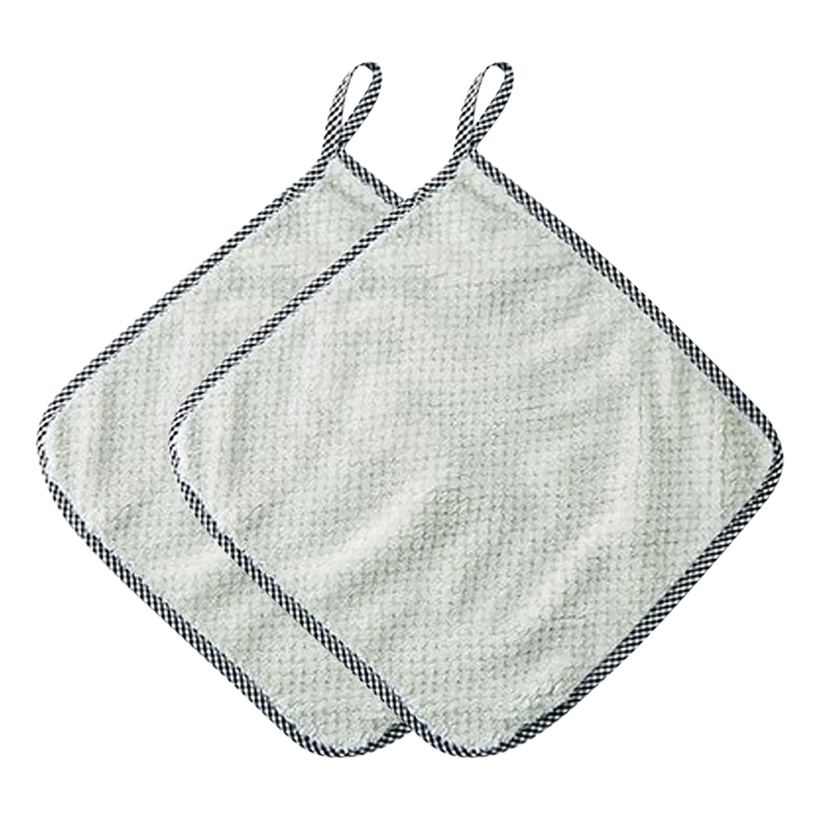 Mockery Kitchen Washcloths Super Absorbent Cleaning Cloth Dishwashing Hangable Rag Soft Towel, Multi-Purpose Cleaning Cloths, Wash Cloth for Home, Car, Window, Odor Stain Grease Free(Green, Pack of 2) (B0BF147XKF) Amazon Price History, Amazon Price Tracker