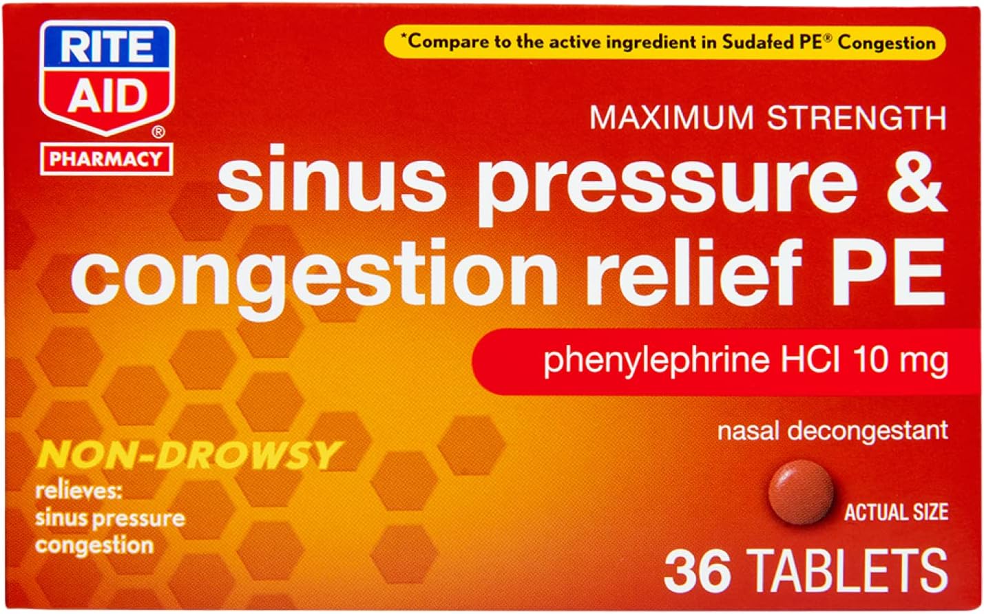 Rite Aid Severe Sinus Medicine and Nasal Decongestant