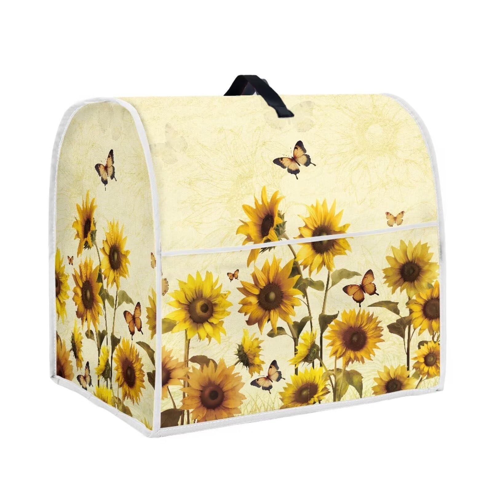 Nopersonality Sunflower Butterfly Mixer Cover Dust Cover Pioneer Woman Kitchen Accessories L Size Washable Durable Kitchen Appliance Organizer Bag