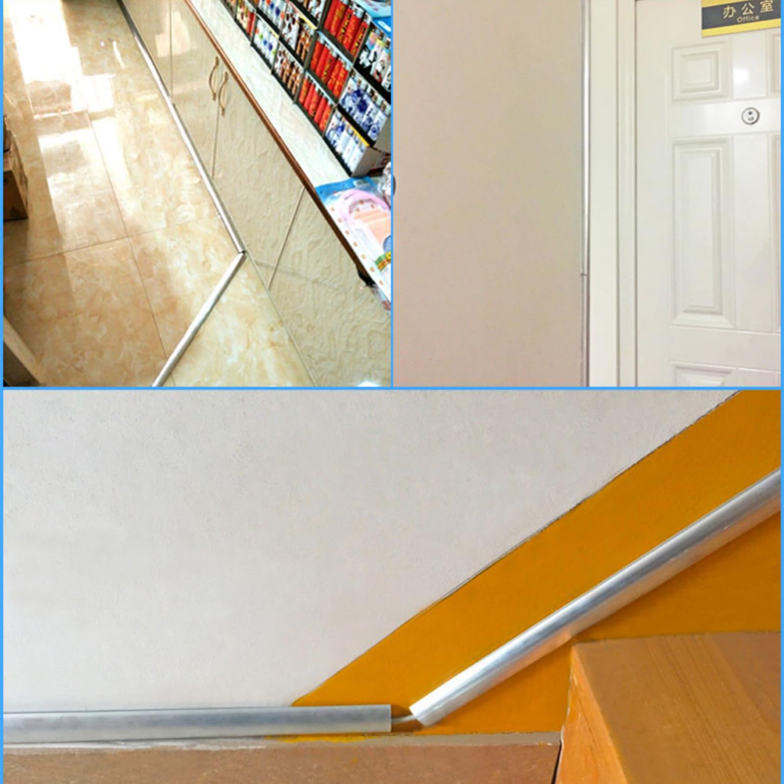 Canalina per Cavi,Passacavi TV,Canalina Copricavi,Canaline Passacavi da Muro,Canalina di Cablaggio Alluminio,prevenire Gli incidenti,per Nascondere I Fili per Casa,Ufficio,Magazzino