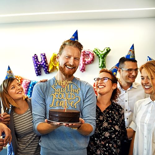 Miniatura 3 de Who Said You Could Leave Cake Topper, I'm Retirred/We Will Miss You, decoración para tartas, suministros de decoración de fiesta de feliz