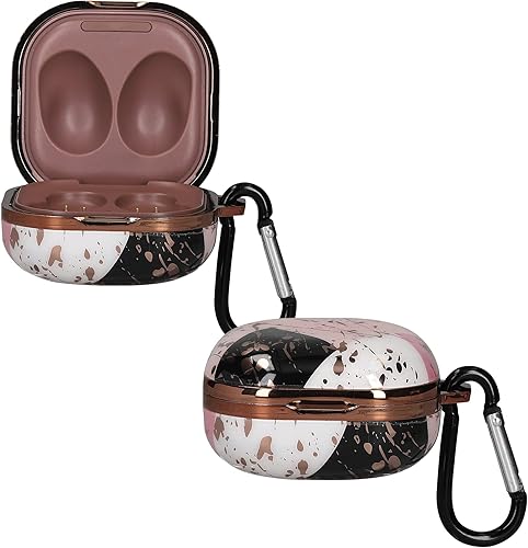 Miniatura 8 de kwmobile Funda compatible con Samsung Galaxy Buds 2 ProBuds 2  Buds Live - Funda para auriculares - AirPod Marble DoradoAzulBlanco