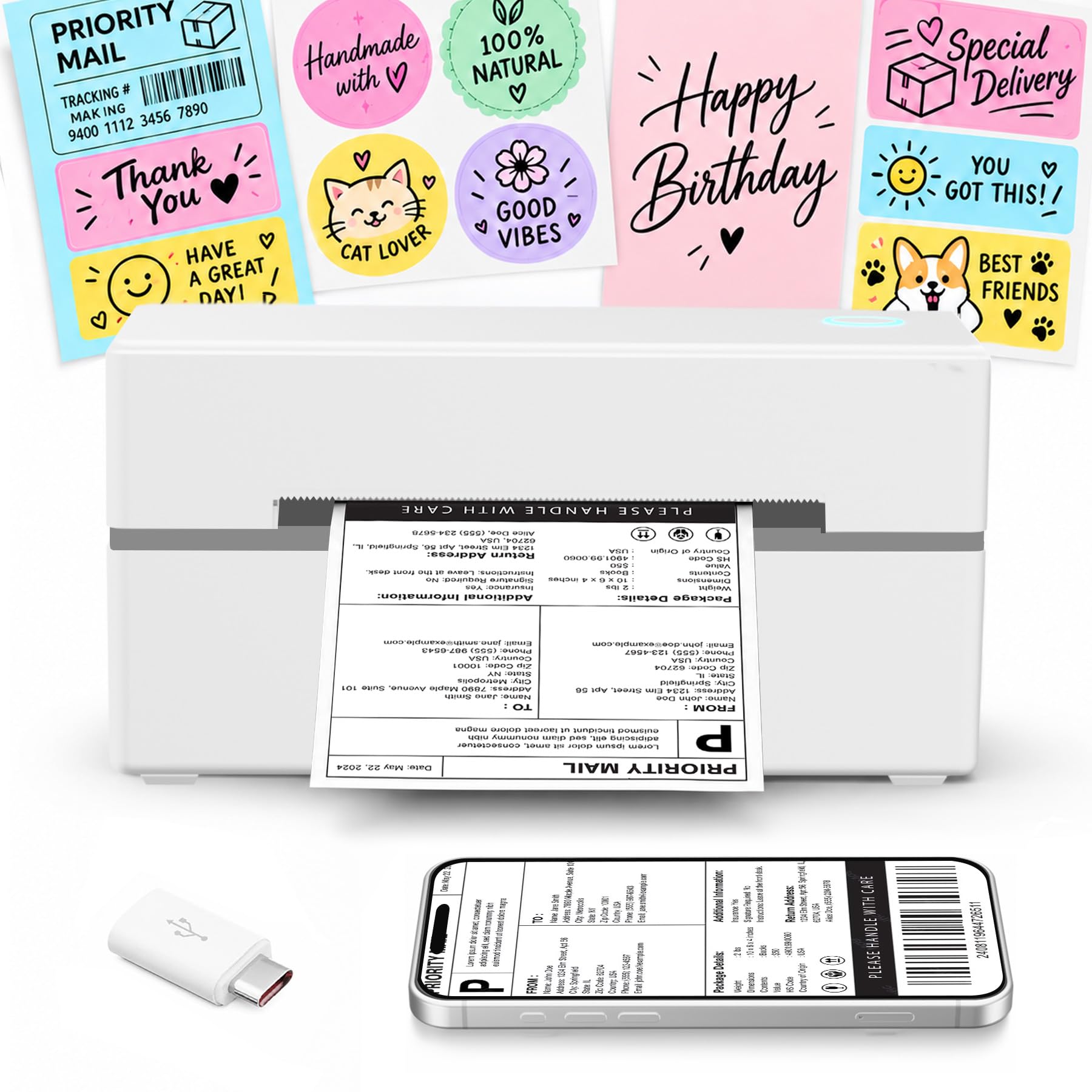 Thermal Shipping Label Printer 4x6