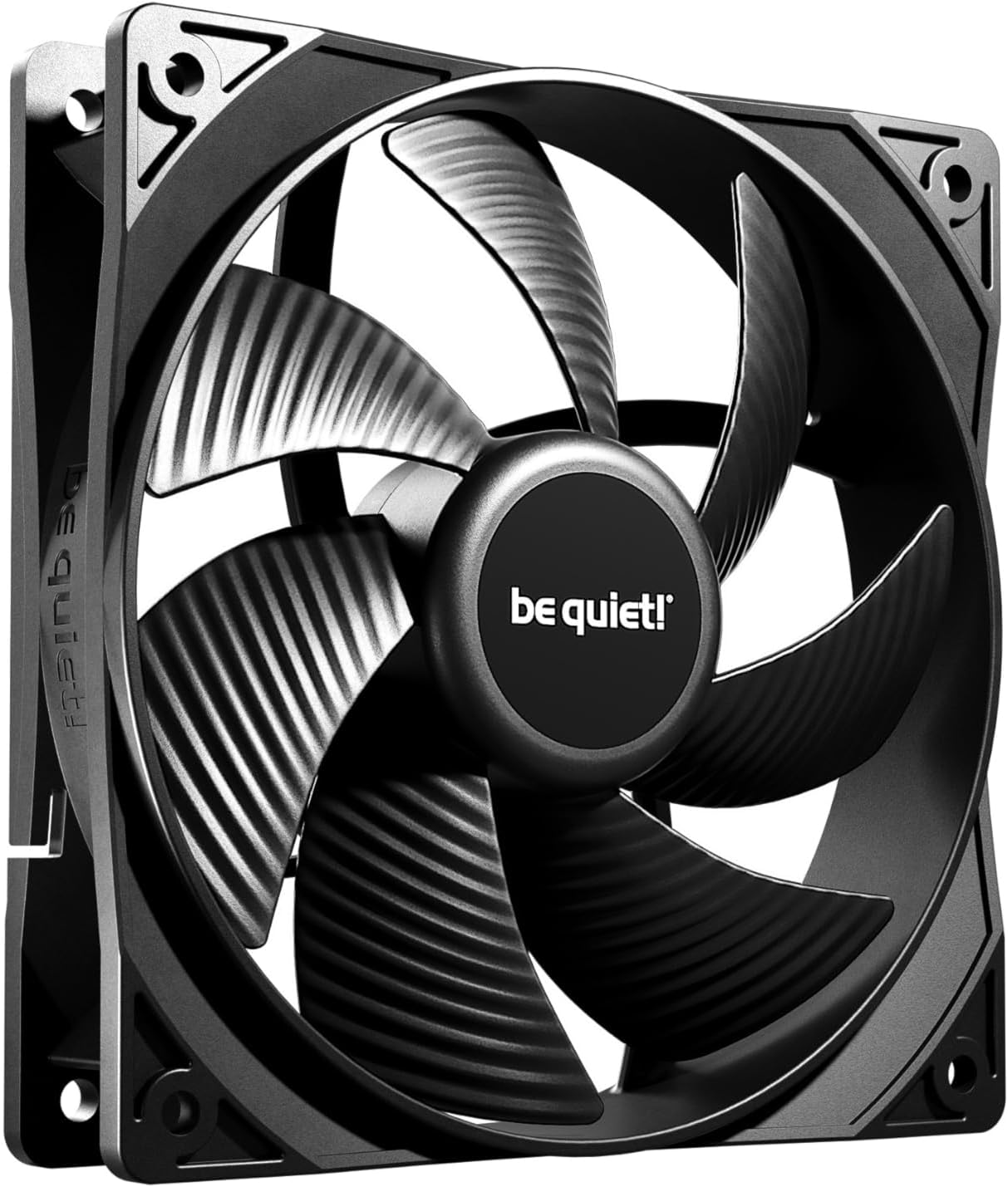 be quiet! Pure Wings 3 120mm PWM fan, high top-end speed, low minimum rpm, optimized frame, newly designed blades, extraordinary air pressure, very quiet operation, rifle bearing