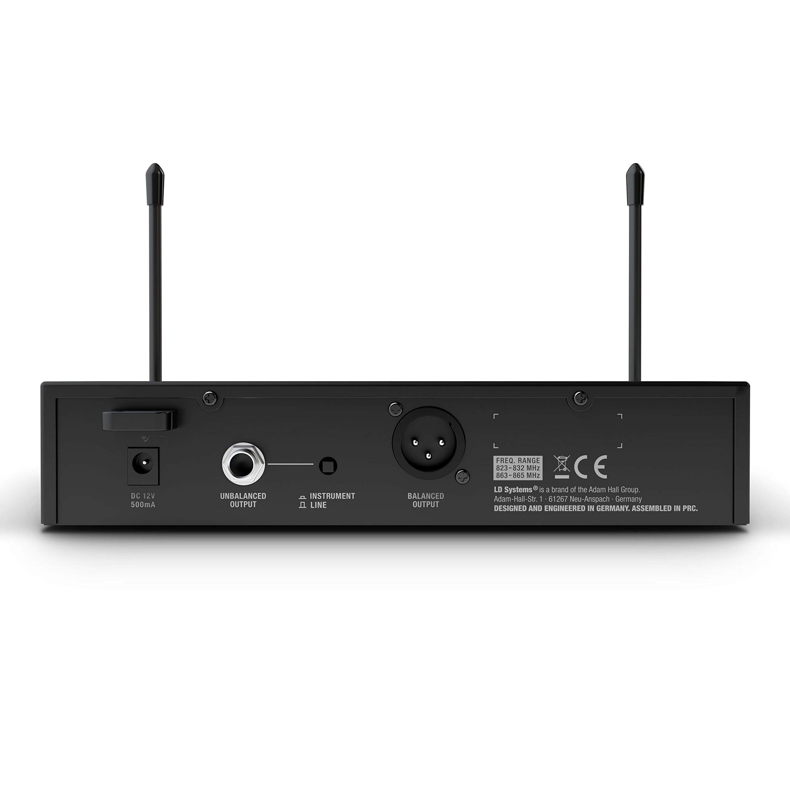 LD Systems U308 BPH - Système de Micro sans Fil avec Émetteur Ceinture et Micro Serre-tête - 863 - 865 MHz + 823 - 832 MHz