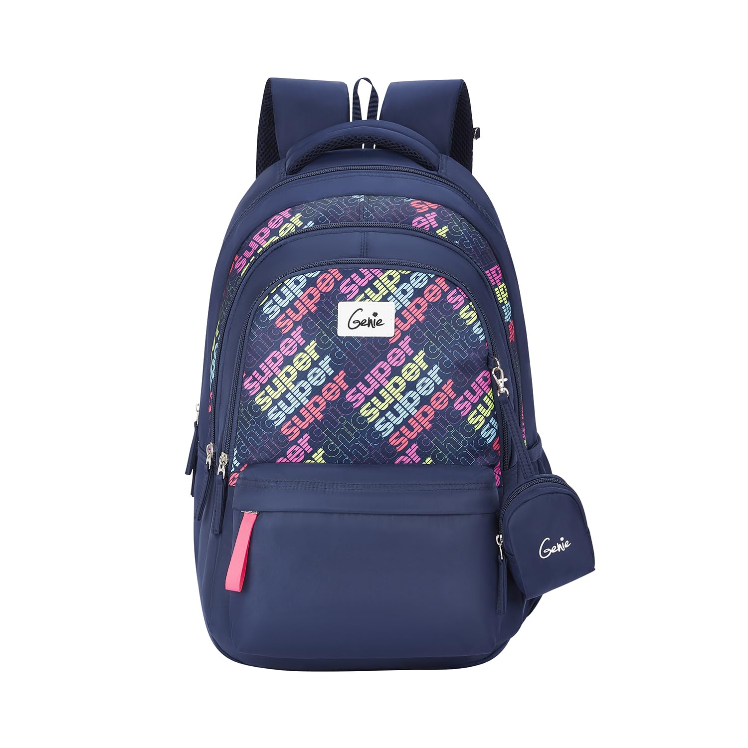 Genie Avery Laptop Backpack for Women, 3 Compartments, 19" Stylish and Trendy College Bags for Girls, Water Resistant and Lightweight Bags for Office and Travelling Purpose, 36 Liters, Navy Blue (B0CW2VJLS1) Amazon Price History, Amazon Price Tracker