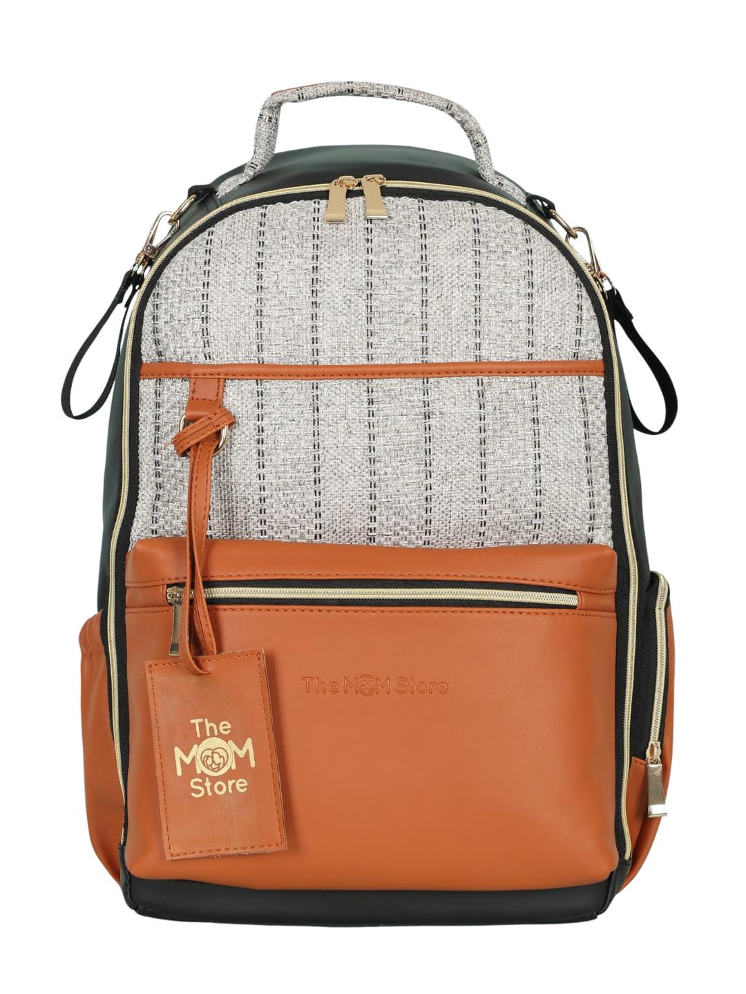 The Mom Store Diaper Bag For Mothers For Travel | Trendy Spacious Diaper Bags for Mom | Maternity Bags For Mother And Baby | High-Density PU Material | Waterproof | Multiple Pockets | Stroller Straps-image-33