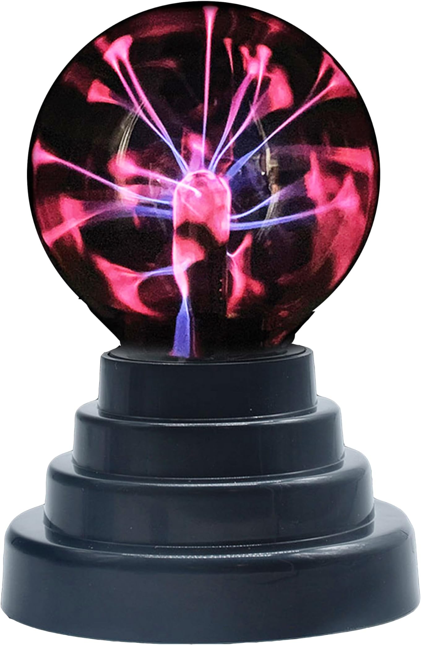 – RED5 Miniature Portable Battery Powered Plasma Ball 3 Inch Size Globe Desk Lamp