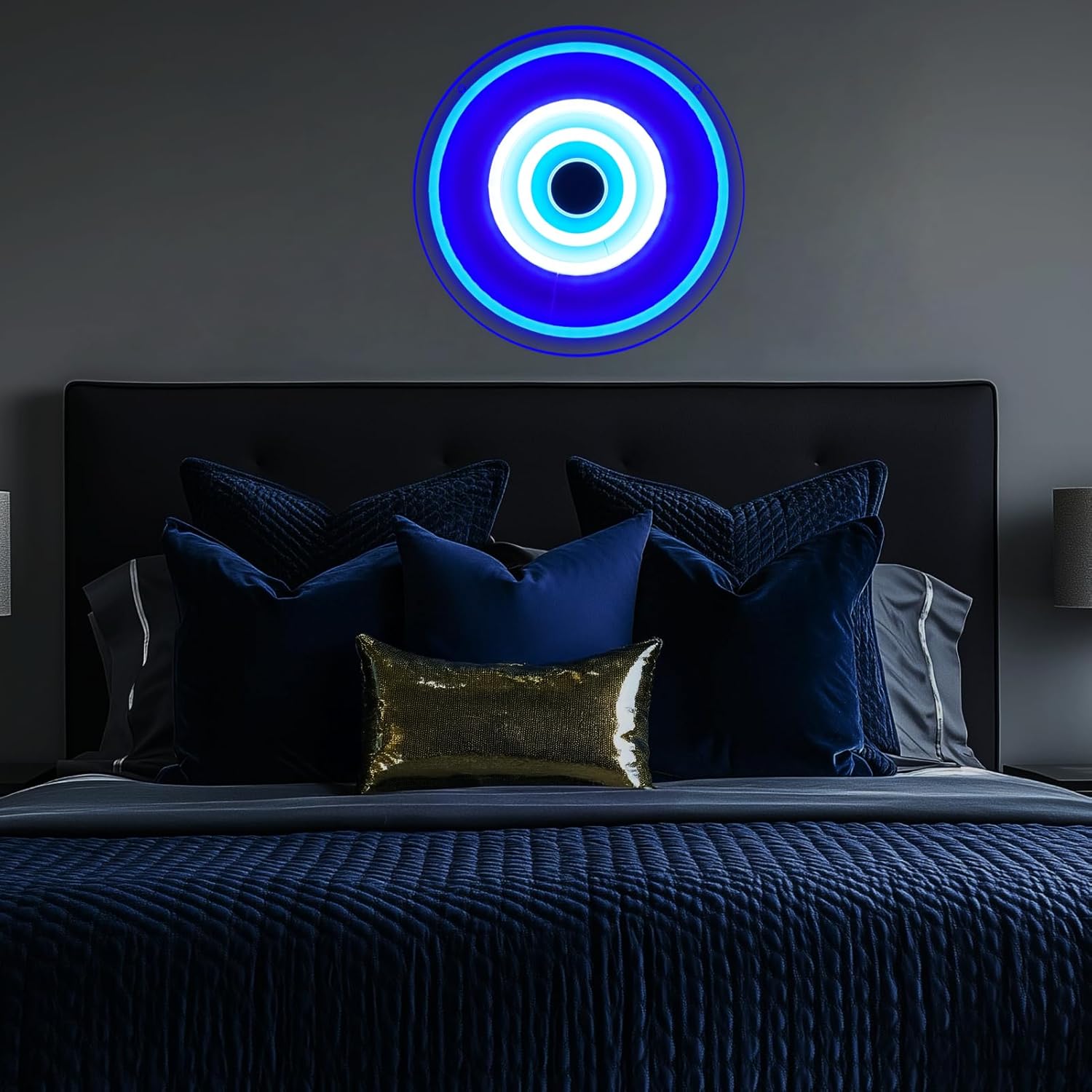 Protection Neon Sign Evil Eye Sign Greece Led Sign Light Dimmable LED Man Cave Bar Garage Wall Lights for Bedroom Windows Glass Pub Cafe Birthday Party Gifts - Image 3