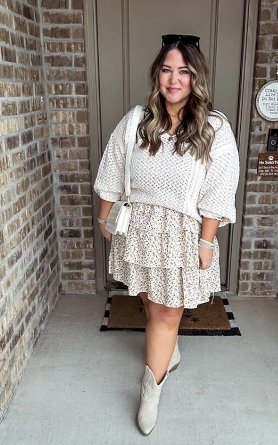 CCTOO Women's Sweaters Casual Oversized V Neck Off Shoulder Sexy Crochet Sweater Batwing Sleeve Pullover Loose Tops - Image 4