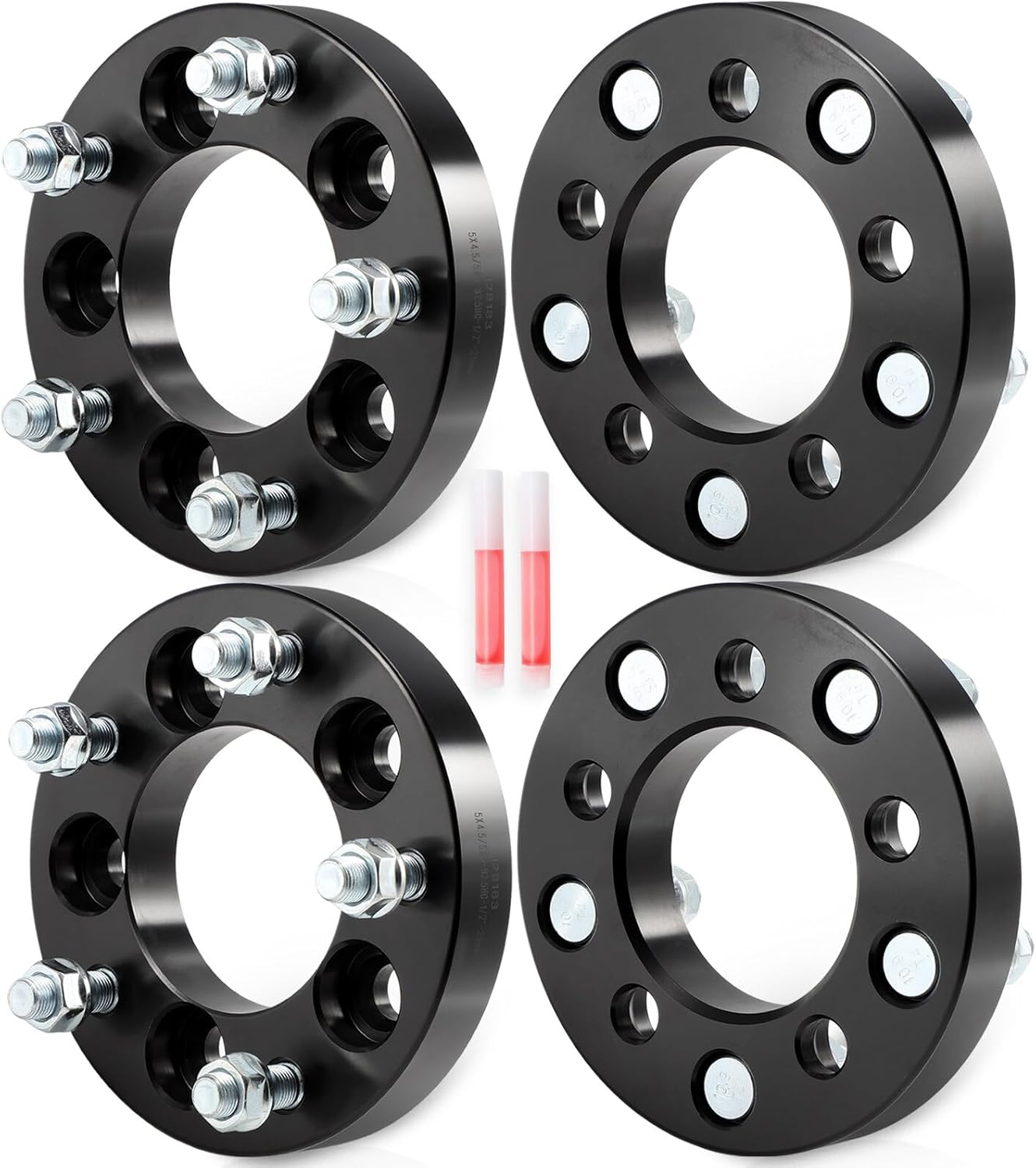ECCPP 4PCS change bolt pattern from 1" (25mm) Conversion Wheel Adapters 5x4.5 to 5x5 1/2" 82.5mm for Crown Victoria 1992-2011| for Edge 2007-2014| for Explorer 1991-2019-NOT FIT Stock Rims