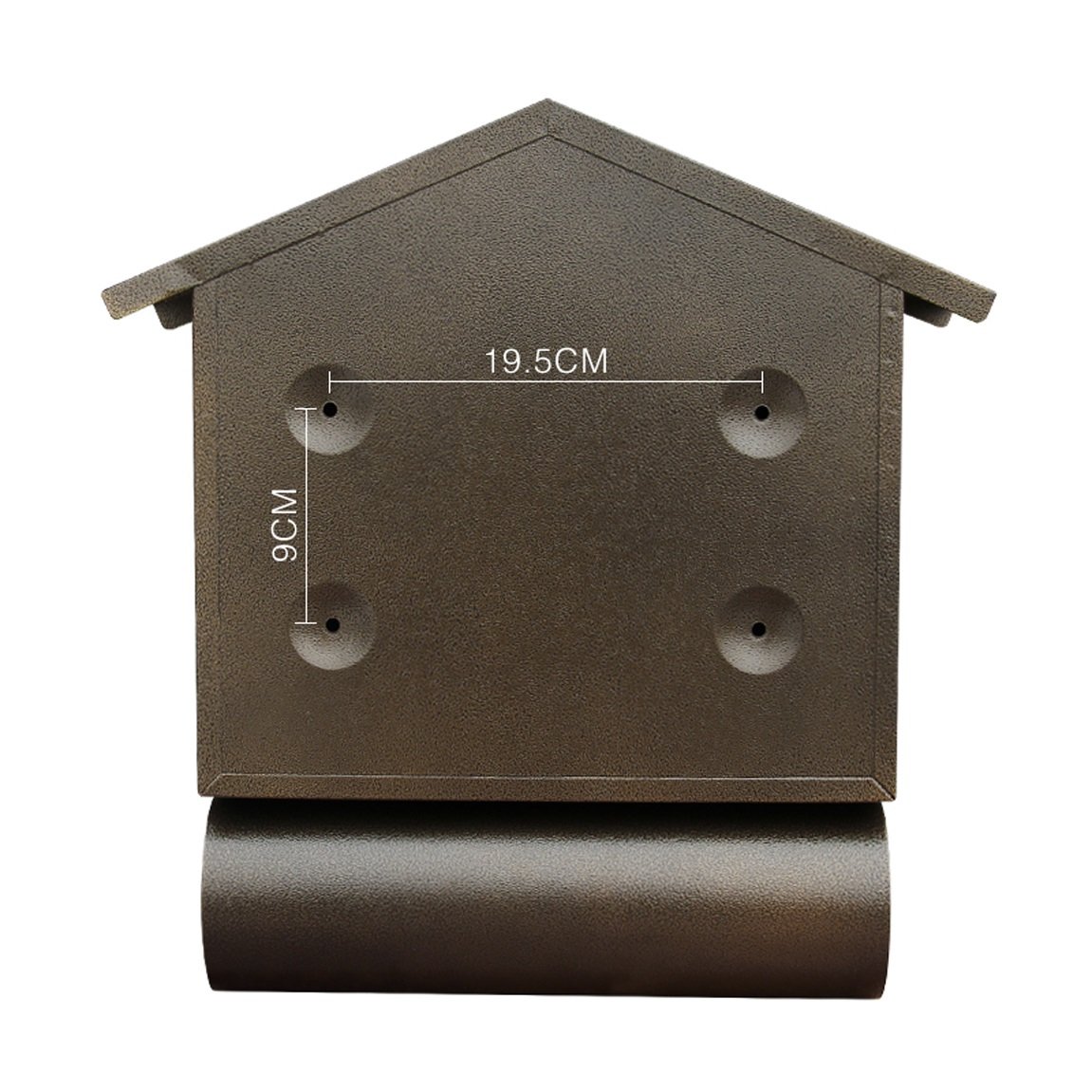 Villa Mailbox Outdoor Schmiedeeisen Wandbehang Zeitungsbar Kreativer Vintage Wandbriefkasten
