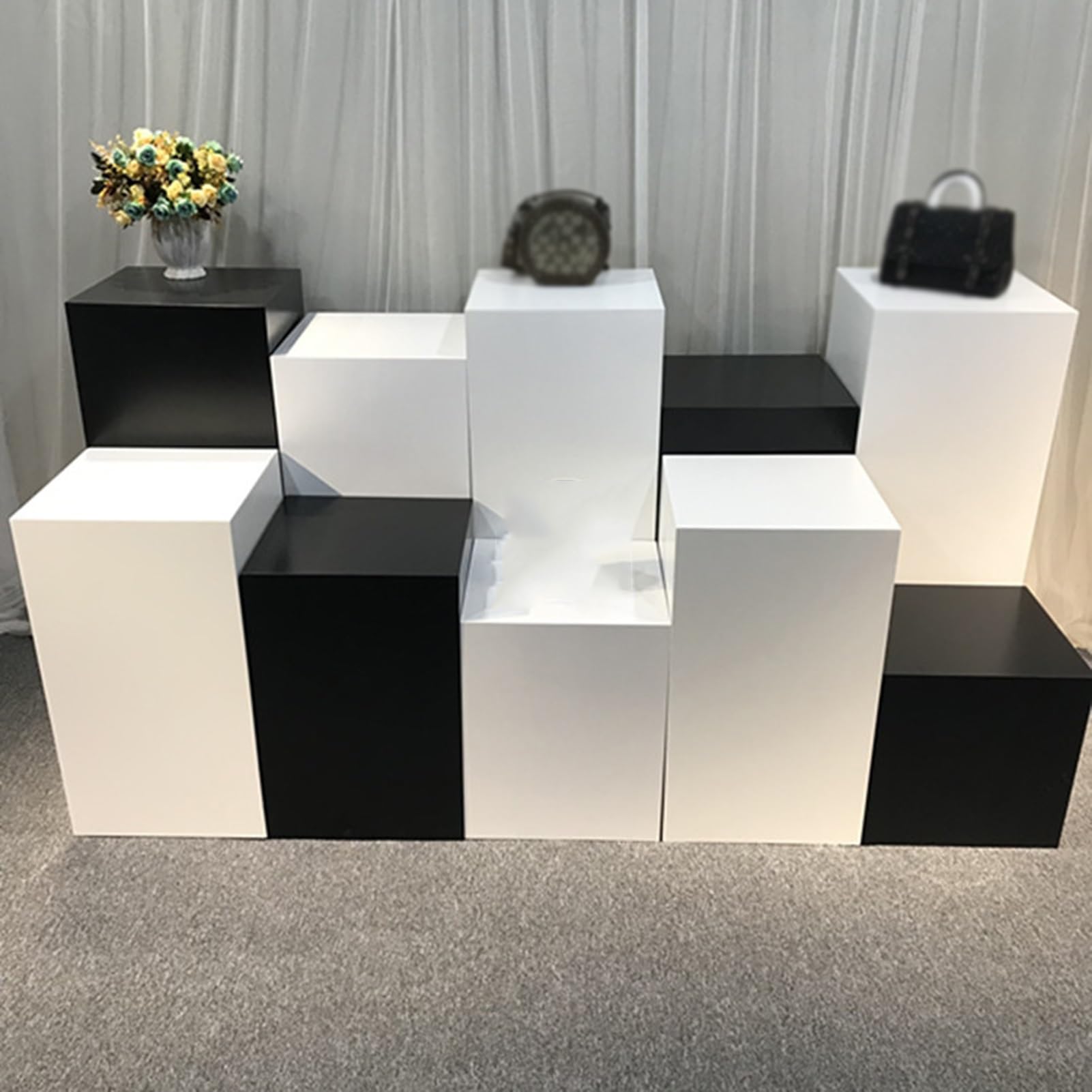 Square Stand ホワイト Amazon.com: XLIHAWY Display Pedestal Stand, Wedding Square