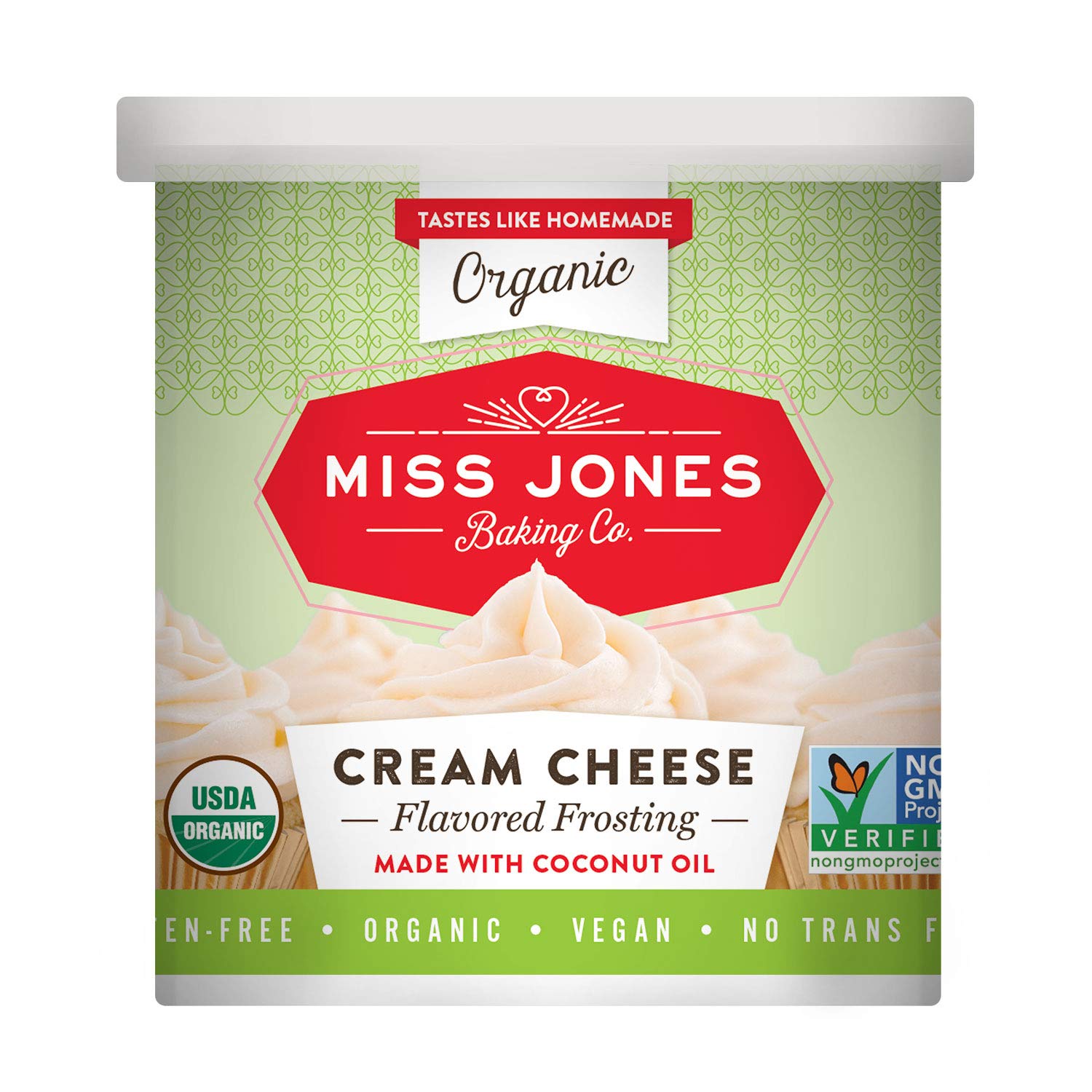 Miss Jones Baking Organic Frosting, Cream Cheese (Pack of 1)