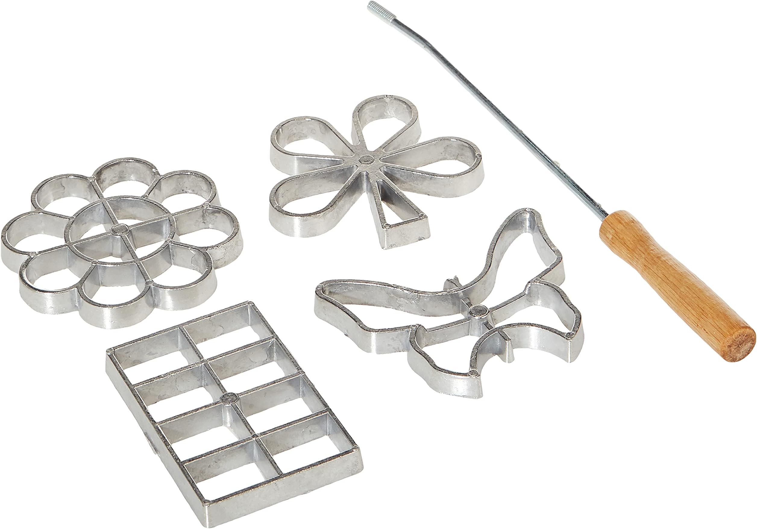 Raj Steel 5 pieces Biscuit maker, CBM005, 26.2 cm, Biscuit Cutter, Cookie Cutter