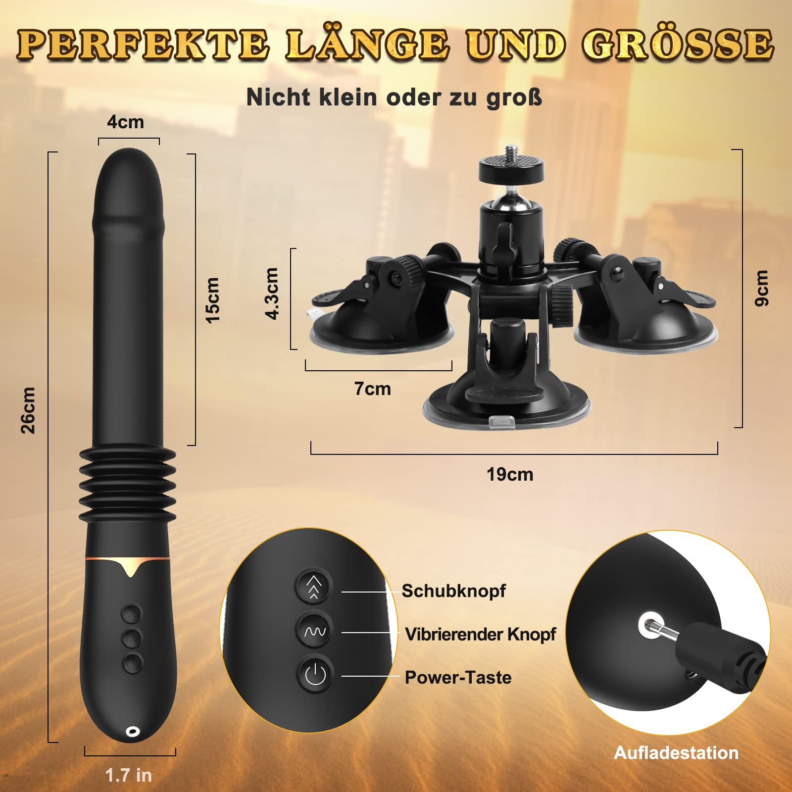 Dildos mit 3 Stofunktion & 7 Vibration SexSpielzeug Fickmaschine  sexmaschine fr die frau Vibratorsets fr Frauen Dildos Sexmaschine  Maschinen & Gerte Vibrator sexspielzeuge fr paare : Amazon.de: Drogerie &  Krperpflege