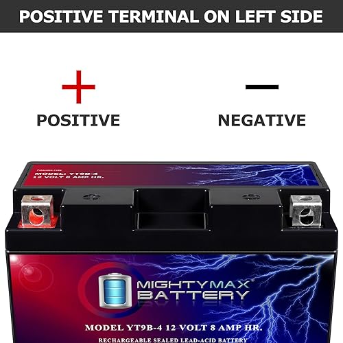Miniatura 21 de Mighty Max Battery YTZ10S -12 voltios 8.6 AH, 190 CCA, batería de motocicleta SLA AGM sin mantenimiento recargable