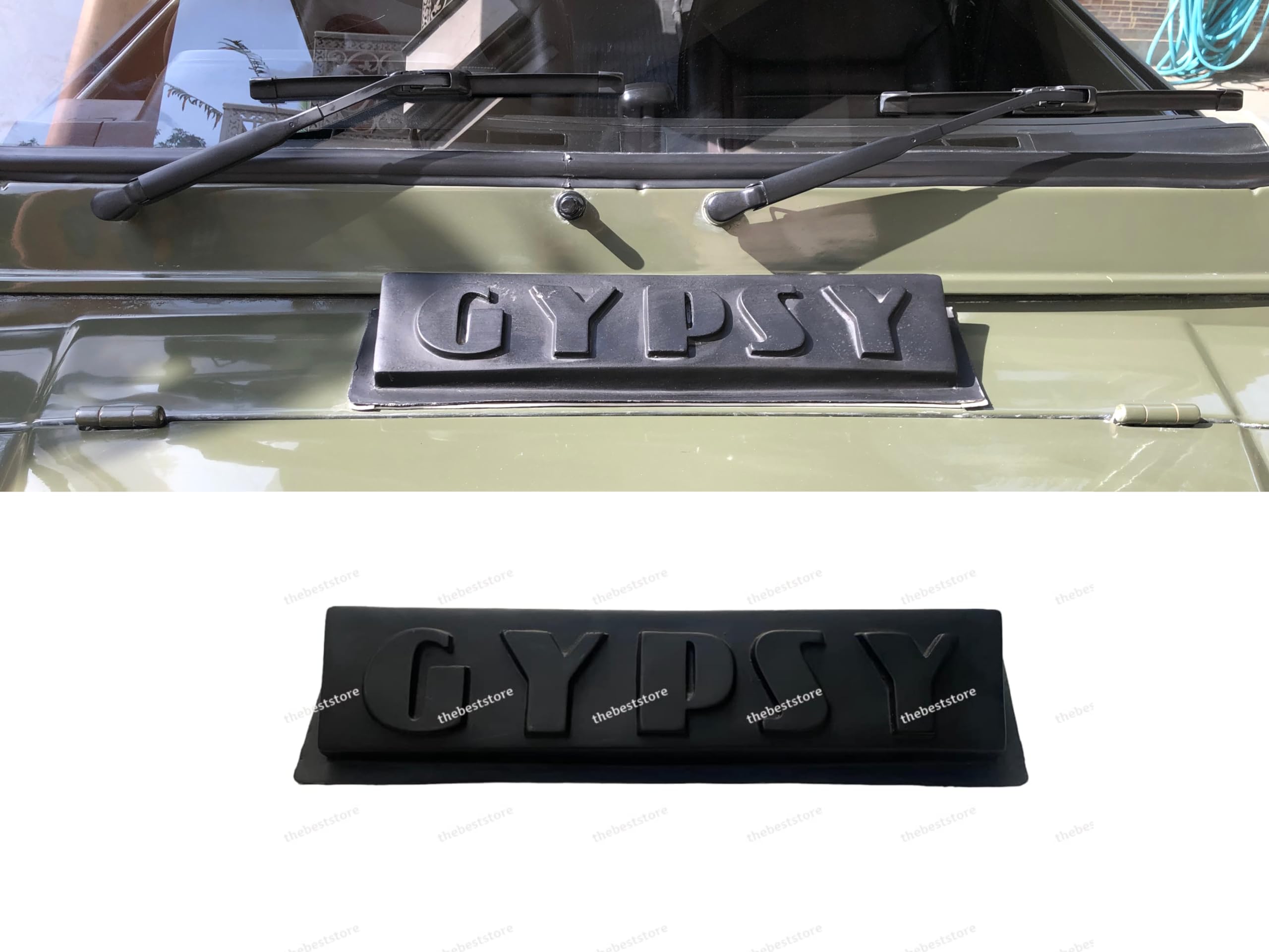 Windshield Grill Bonnet Scoop cover With 'Gypsy' Mark FRP Fibre Material | Scope cover | Fit for Maruti Gypsy| Gypsy parts & accessories-image-25