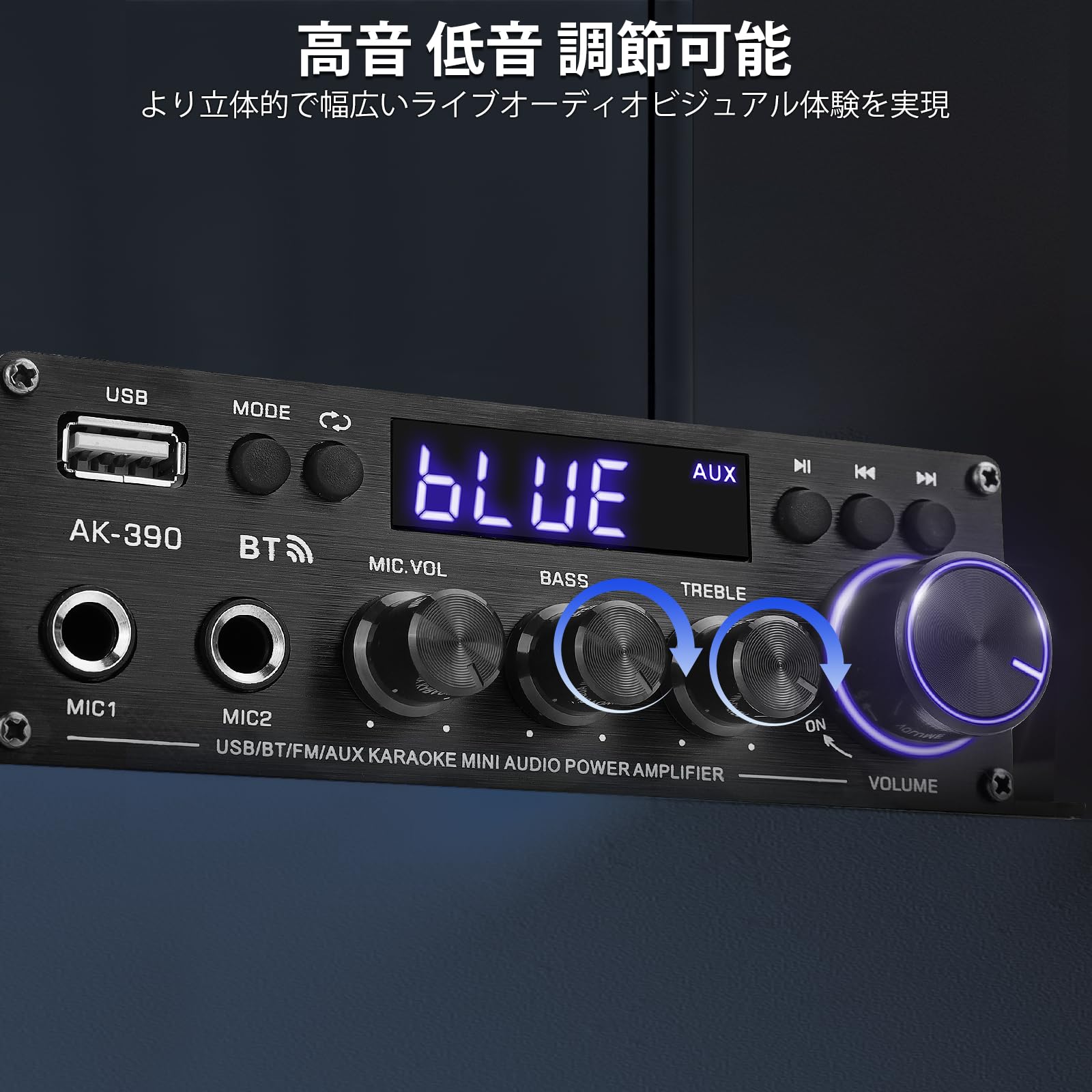 Amazon.co.jp: Bluetooth アンプ 5.0 HiFi ステレオ パワーアンプ