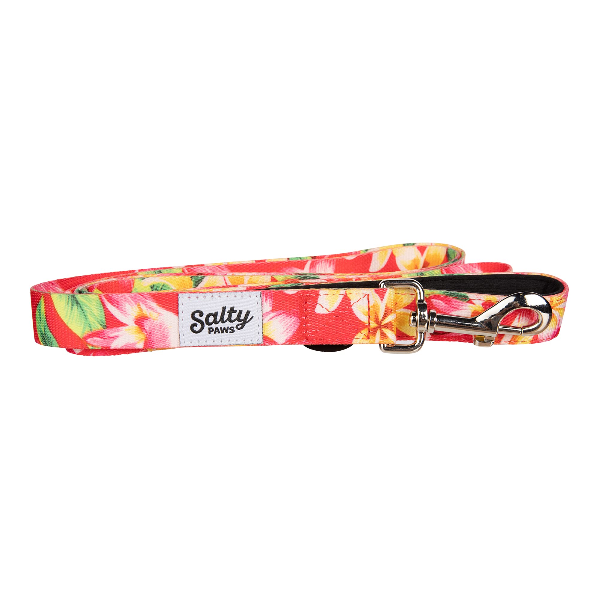 Laisse résistante pour chien à motif floral rose pour balades en ville L