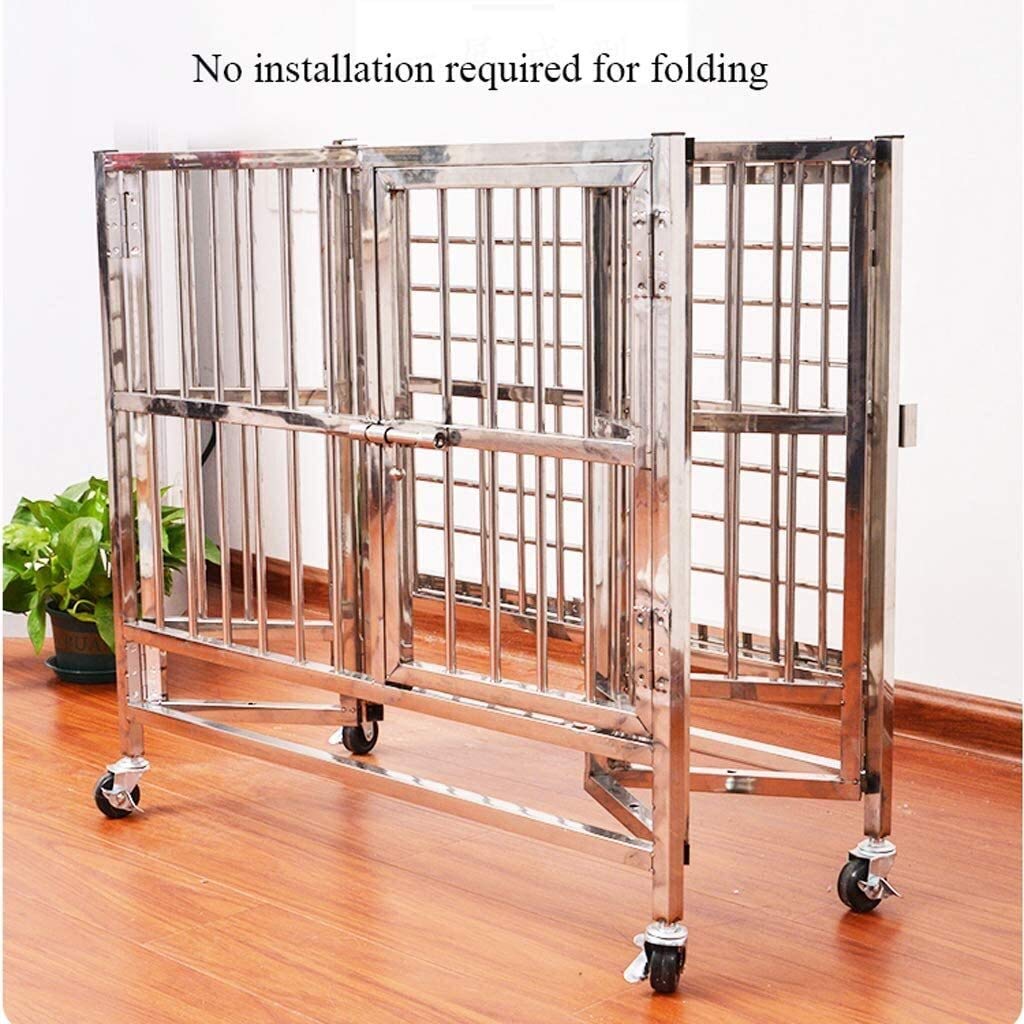 Caja de metal resistente para mascotas con bandeja extraíble para una limpieza segura y fácil en casetas de mascotas pequeñas a medianas