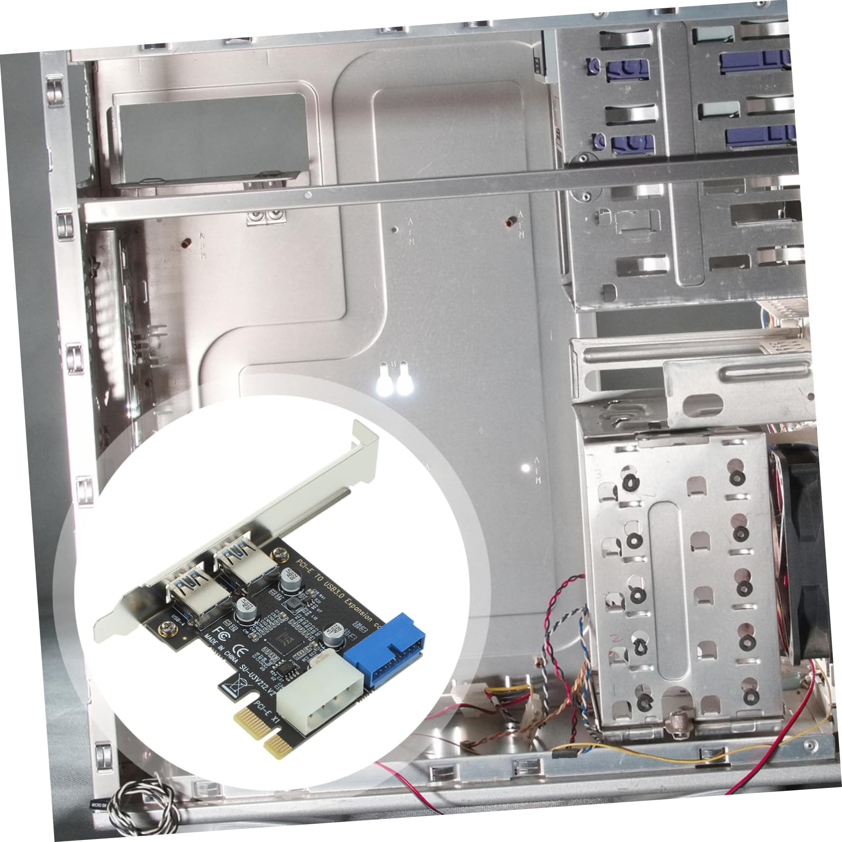 Angoily Pci-e USB 3.0 Adapter Card 2 Port Expansion Card for Pc USB Hub Computer Part Boost Desktop Performance