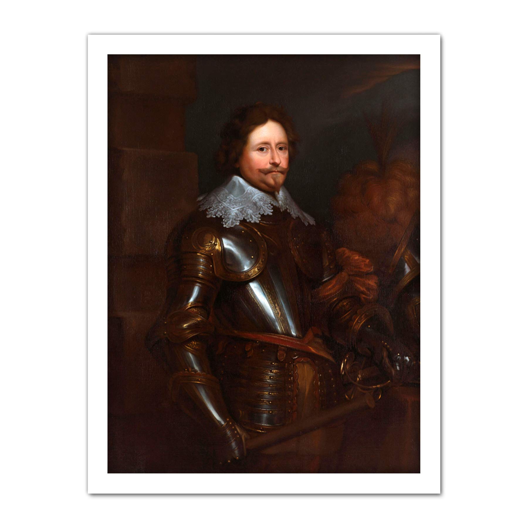 Artery8 Van Dyck Frederick Henry Prince Of Orange Painting Artwork Framed Wall Art Print 18X24 Inch