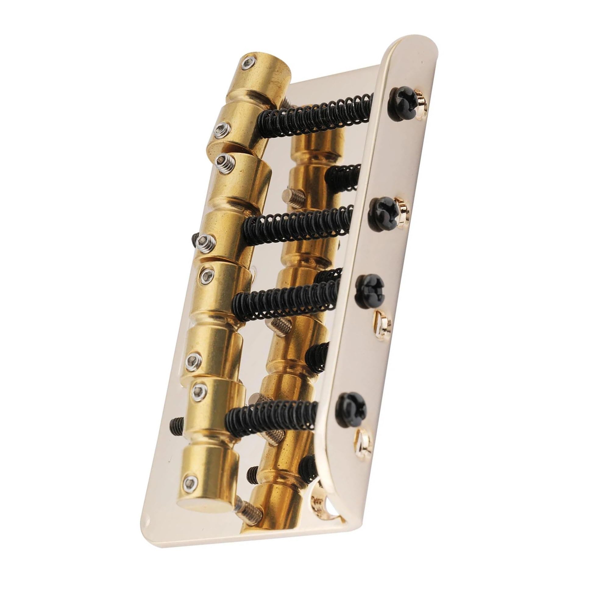 Sillines De Puente Para Bajo De Latón Adecuados Para Accesorios De Instrumentos De 4 Cuerdas | Puente de guitarra(Gold)