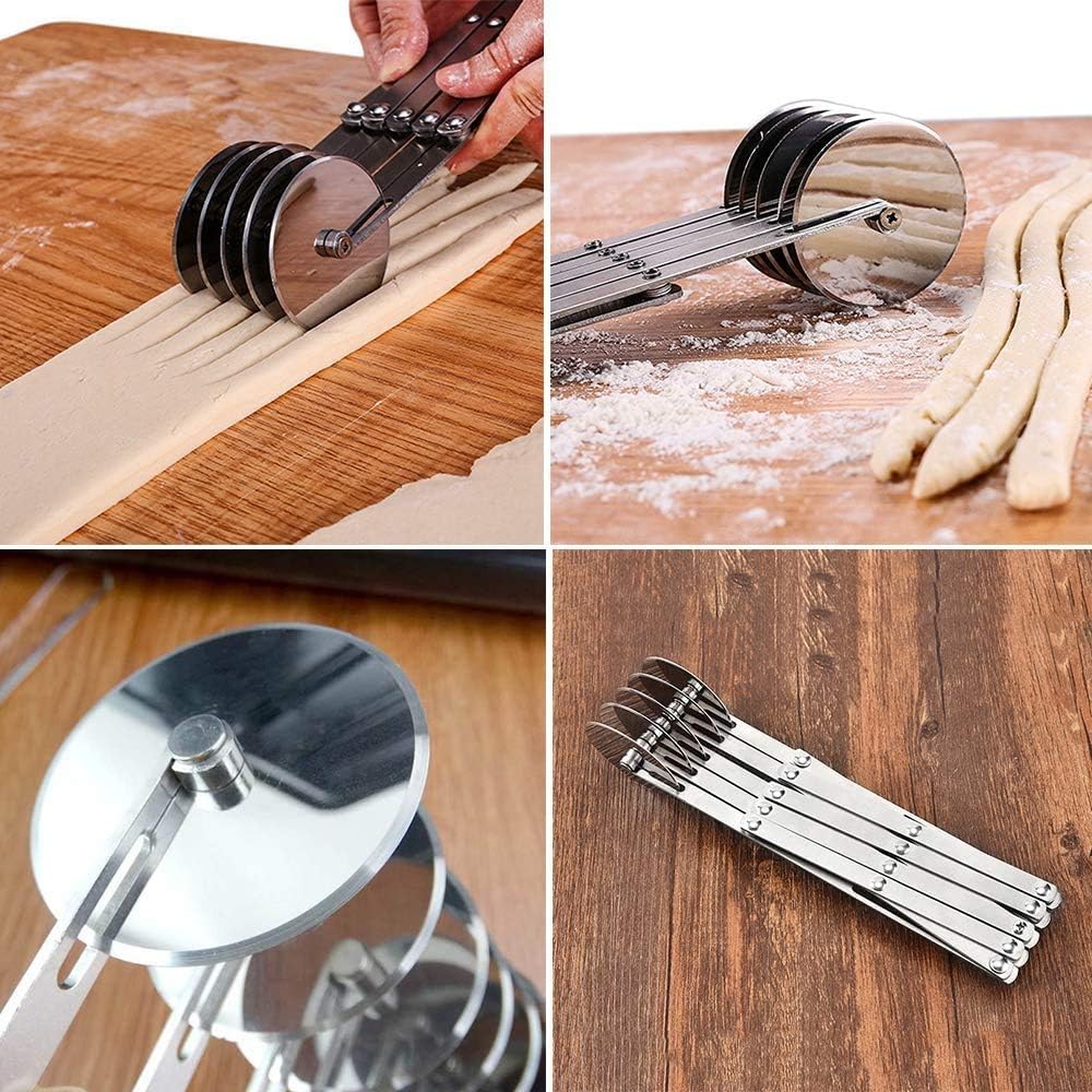 Slicer Pizza Knife Dough Divider Adjustable Pizza Cutter Cookie Pastry Cutter Wheel Kitchen Tool for Baking Accessories