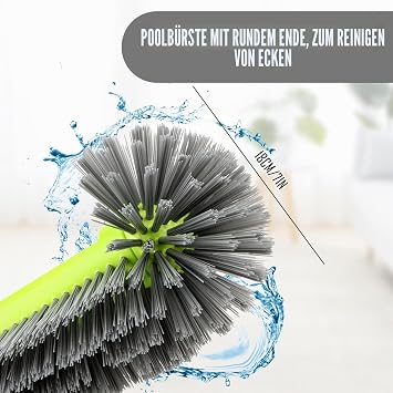 Pool Brush with Round Ends Pool Brush for Cleaning Pool Walls Pool Brush for Pool Cleaning Pool Broom Pool Brushes for Swimming Pool Brush Pool
