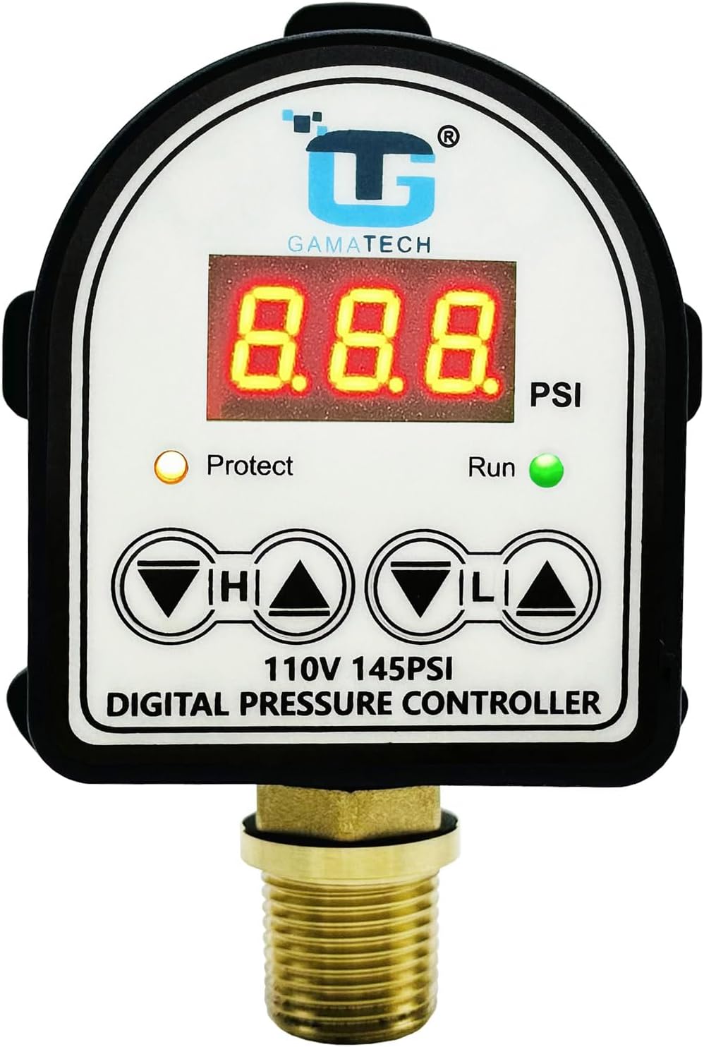 GamaTech Pressure Switch for Water Pump and Air Pump, Digital Adjustable Pres...