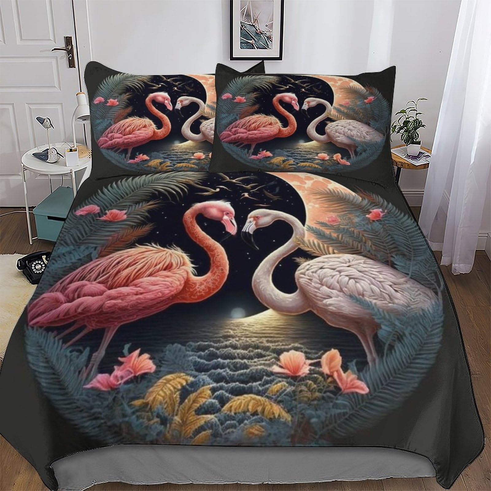 Housse de couette cygne pour une chambre parentale cosy et cocooning en king size