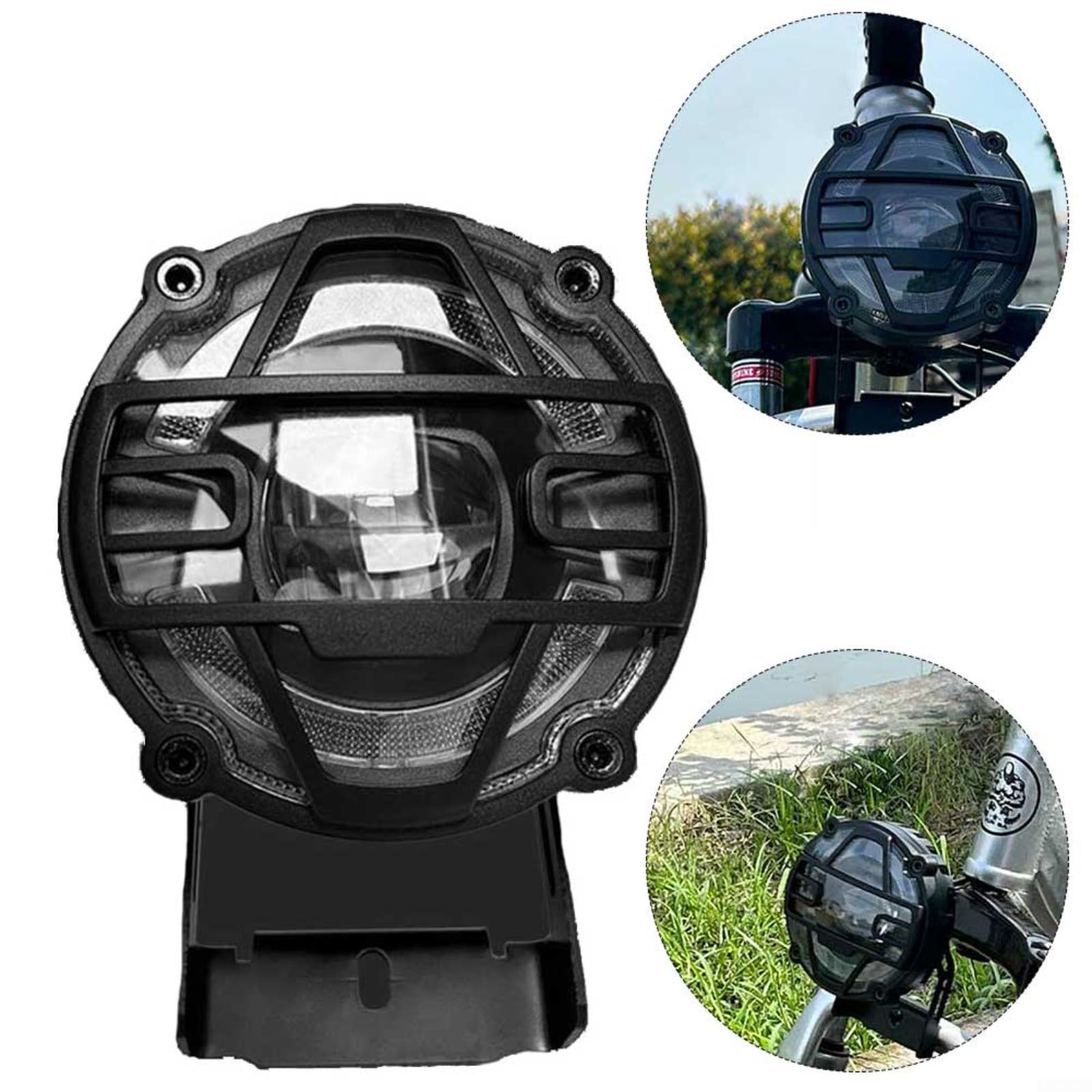 Phare Avant Vélo électrique/scooter 36V-48V - 650 Lumens - IPX4 étanche - Avec Feux De Route/croisement/veilleuse Et Haut-parleur
