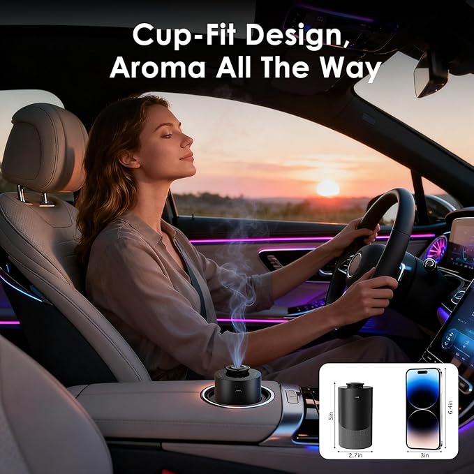 Difusor de Aromas Sin Agua Aofmee S2518-X Recargable 2000mAh Plata miniatura 4