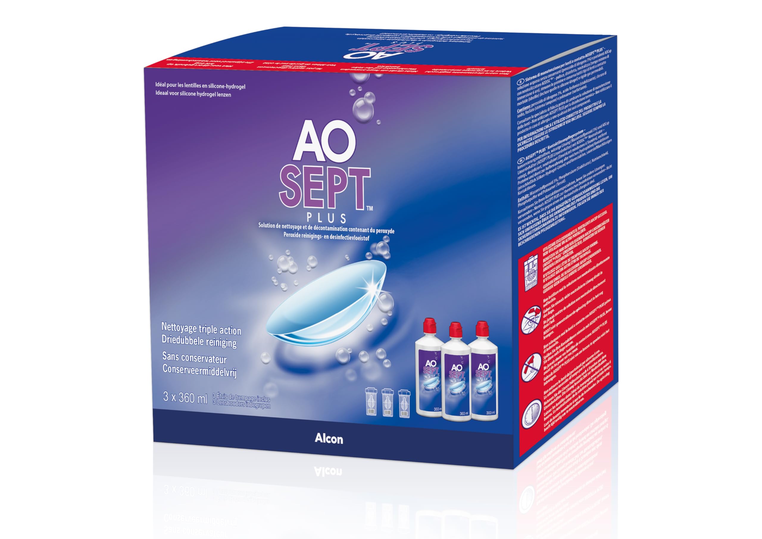 AOSEPT Plus Lentille de Couleur Mensuelle