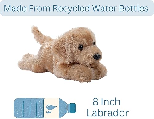 Miniatura 4 de The Petting Zoo Peluche de perro Labrador amarillo, regalos para niños, animales de vida silvestre Scoopz, juguete de peluche para perro, 8 pulgadas