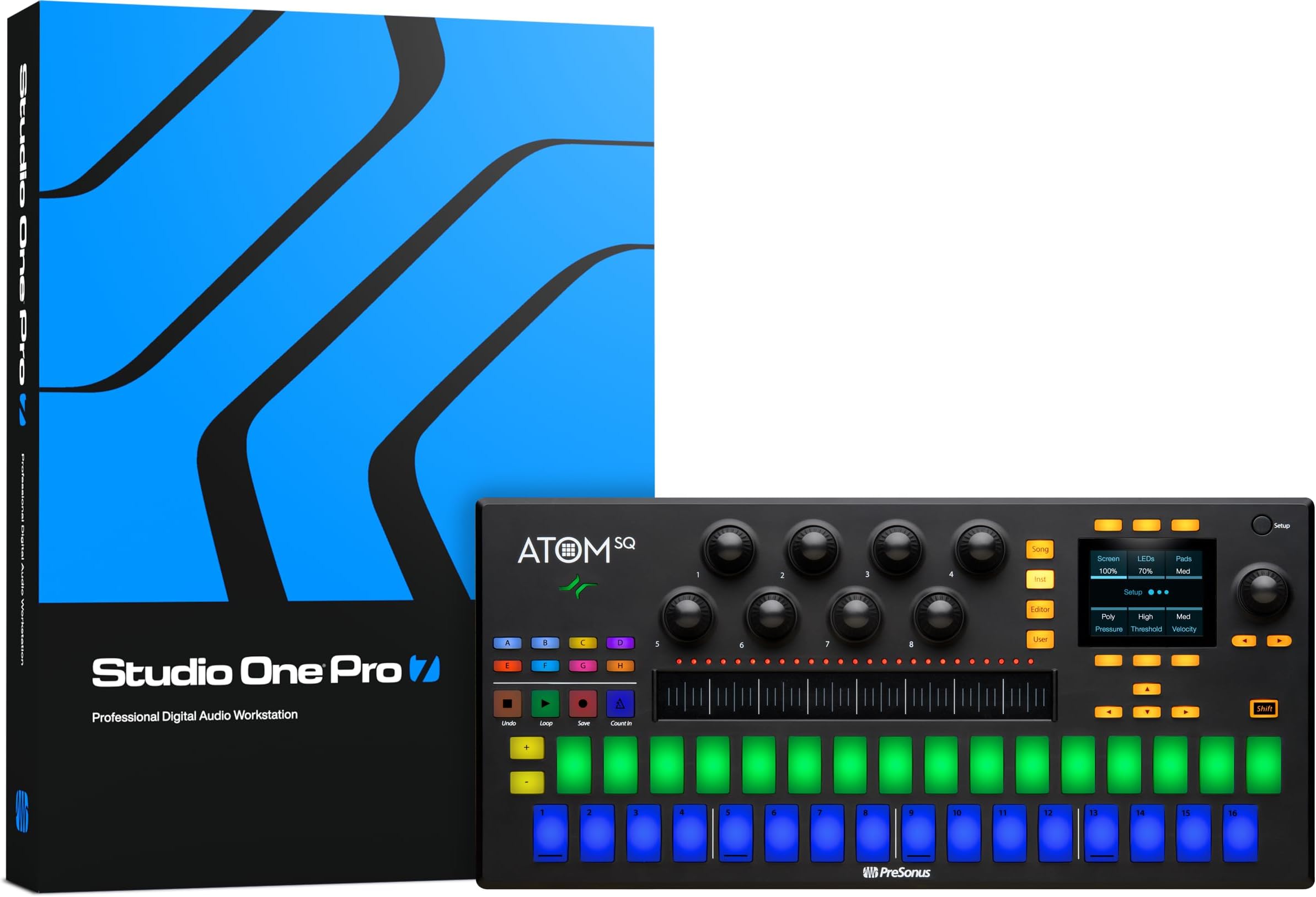 ATOM SQ Controller with Studio One Pro Software
