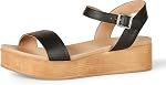Amazon Essentials womens Two Band Flatform Sandal Flat Sandal