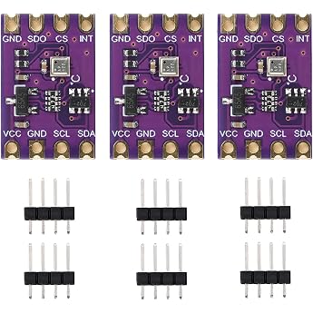 Aideepen BMP580 Barometric Sensor for Temperature and Air Pressure 2.0-5.0 V Temperature Sensor Module IIC SPI Compatible with BM-E-280 BMP388 Pack of 3