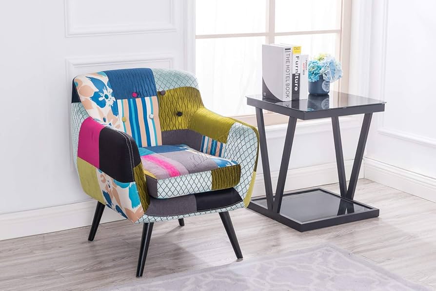 Patchwork Chair 版画 WestWood FoxHunter Patchwork Chair Fabric Vintage Tub