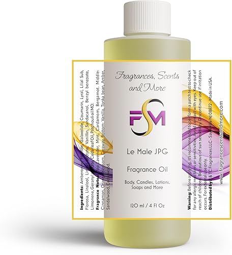 Miniatura 7 de Fragrances, Scents and More Le Male JPG PerfumeAceite Corporal - Botella de plástico de 1 fl oz (1.0 fl oz)